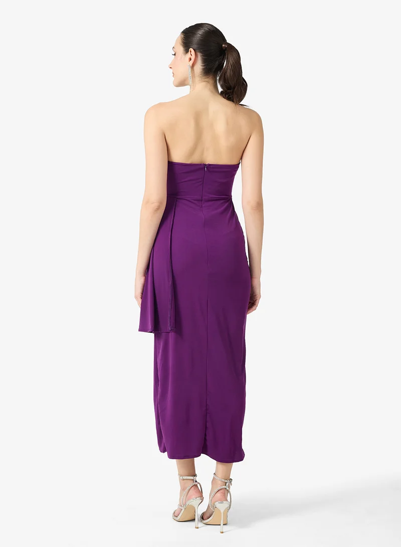 Ella Limited Edition Bandeau Evening Dress With Slit